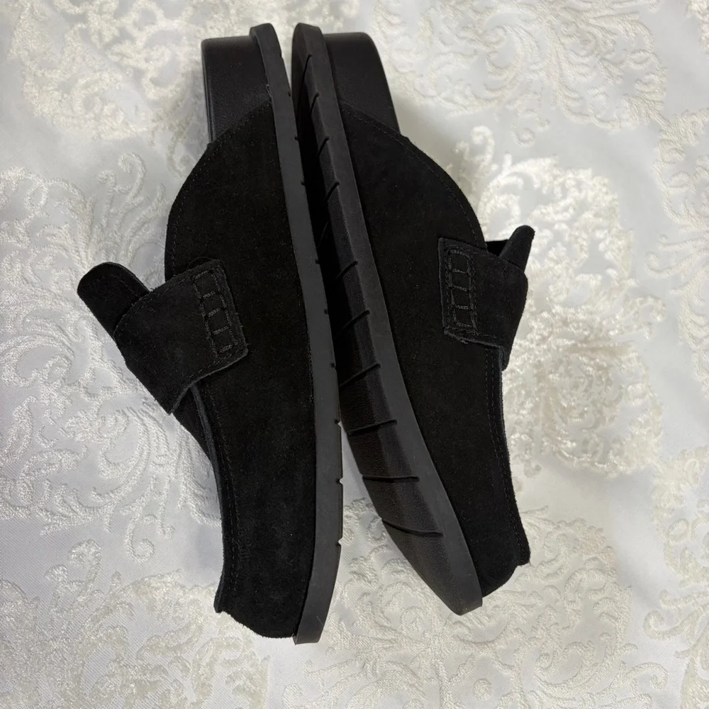 Project Cloud Black Suede Slip On Clogs Size 7.5 - Picture 7 of 13